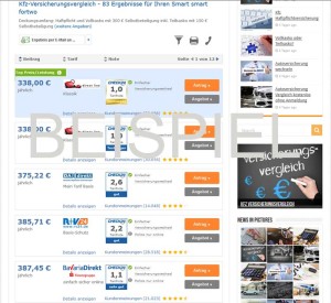 Smart Versicherung Beispiel