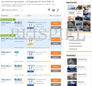 BMW X5 Versicherung Beispiel